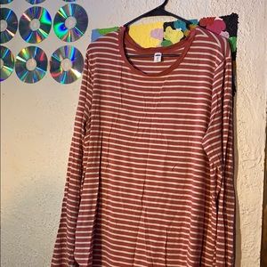 Long Sleeved striped luxe shirt